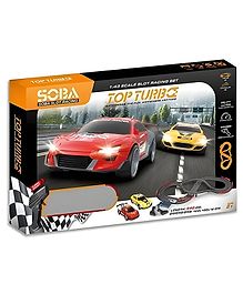 NEGOCIO Soba Slot car Hand-Operate Track Cars Stainless Steel Track Set Racing Race Track-PACK OF 1- COLOR MAY VARY