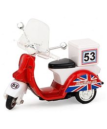 Toysire Mini DieCast Scooter Perfect Decorative Item, Workstation Decor, and Toy for Kids(Red)