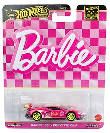 Hot Wheels Barbie Corvette C8.R Die-Cast Free Wheels Toy Car (Color and Style May Vary)