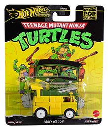 Hot Wheels Turtles Party Wagon  Die-Cast Free Wheels Toy Car (Color and Style May Vary)