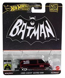 Hot Wheels Batman  1985 Chevy Astro Van Die- Cast Free Wheels Toy Car (Color and Style May Vary)