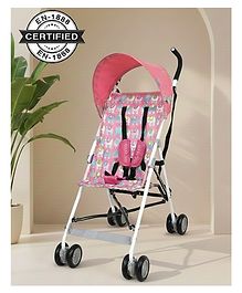Polka Tots Easy Drift Baby Stroller (03 Years) Foldable & Travel-Friendly Lightweight Pram with 5-Point Safety Harness & 360° Swivel Wheels, Elephant Design Pink Polka Tots Easy Drift Baby Stroller (03 Years) Foldable & Travel-Friendly Lightweight Pram with 5-Point Safety Harness & 360° Swivel Wheels, Elephant Design Pink