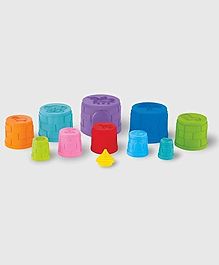 New Pinch  Premium Stacking & Sequencing round Cubes Toy for Kids, Activity & Learning Toy for Babies,Toddlers,Preschoolers,Brain Development (multicolor)