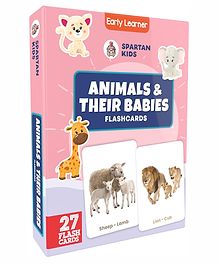 Aditi Toys Animal and Their Babies Flash Cards - Fun and Engaging Early Learning for Preschool Kids