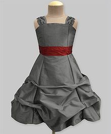 A.T.U.N Ballroom Gown With Belt - Grey A.T.U.N Ballroom Gown With Belt - Grey