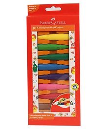 Faber Castell Kindergarten Grip Crayons Pack of 10 (Assorted)