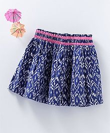 Spring Bunny Ikat Print Skirt - Blue Spring Bunny Ikat Print Skirt - Blue