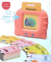 Play Nation Rechargeable Talking Flash Cards Learning and Educational Toys| Kids Reading Machine with 112 Cards|Montessori Toys|Gifting|BIS Certified Play Nation Rechargeable Talking Flash Cards Learning and Educational Toys| Kids Reading Machine with 112 Cards|Montessori Toys|Gifting|BIS Certified