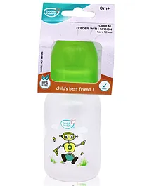 Buddsbuddy Cereal Feeder With Spoon Green - 125 ml