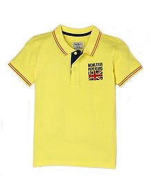 Pepe Jeans Solid Casual T-Shirt - Yellow Pepe Jeans Solid Casual T-Shirt - Yellow