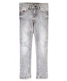 Pepe Jeans Distressed Slim Fit Jeans - Grey Pepe Jeans Distressed Slim Fit Jeans - Grey
