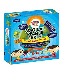 Genius Box 7 in 1 Activity & Learning Magical Planet Earth Educational Activity Kit