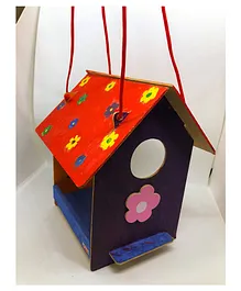 Kidoz Build Your Own Bird House Craft DIY Activity Kit Raw MDF - Multicolour