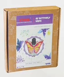Kidoz Fabric DIY Butterfly Wings Craft Activity Kit - Cream