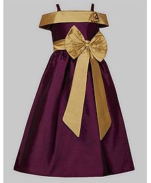 A.T.U.N Off Shoulder Gown - Dark Violet A.T.U.N Off Shoulder Gown - Dark Violet