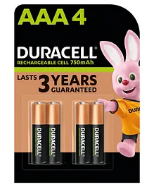 Duracell Plus 750 mAh AAA Rechargeable batteries -  Pack of 4 