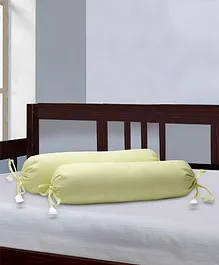 The Baby Atelier Bolster Cover Without Fillers - Lemon