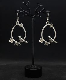 SKD Bird & Floral Designed Earrings - Silver SKD Bird & Floral Designed Earrings - Silver
