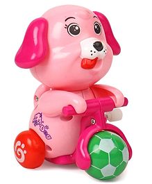 Doggy Shaped Wind Up Toy - Pink