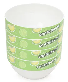 Cantaloupe Print Baby Bowl Green - Pack of 4