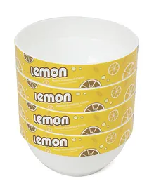 Lemon Print Baby Bowl Yellow - Pack of 4