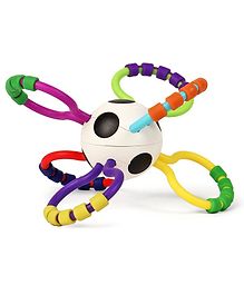 sassy grip & rattle ball multi colour sassy grip & rattle ball multi colour