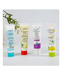 Donum Naturals Daily Use Kit of Moisturizing, Glowing, Nourishing Cream ,Lotion, Body Wash & Shampoo For Baby Combo of 4 - 10 ml & 10 gm