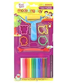 Kores Kool Toolz Modelling Clay Kit 100 grams - Multicolor