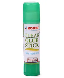 Kores Clear Glue Stick Green - 8 grams