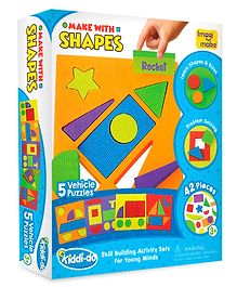 Quill On Make With Shapes Sorting Puzzle Game Set - Multicolour