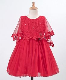 Bluebell Sleeveless Embellished Party Dress - Red Bluebell Sleeveless Embellished Party Dress - Red