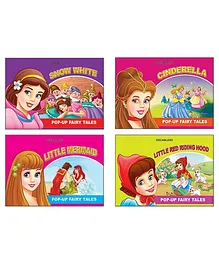 Dreamland Pop Up Fairy Tales 4 Books Pack 1 for Children - Cindrella, Snow White, Little Mermaid, Little Red Riding Hood