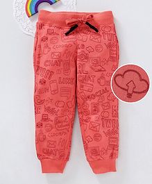 Bonkerz Multi Print Full Length Lounge Pants - Peach Bonkerz Multi Print Full Length Lounge Pants - Peach