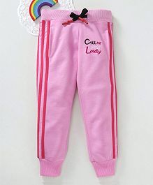 Bonkerz Side Striped Full Length Joggers - Pink Bonkerz Side Striped Full Length Joggers - Pink