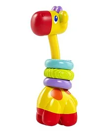 Bright Stars Giraffe Shaped Teether - Multicolour