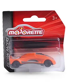 Majorette Fiction Racer Die Cast & Free Wheel Toy Car - Orange