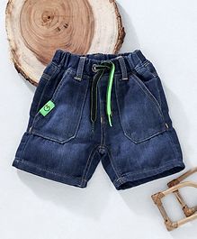 Little Kangaroos Denim Shorts With Drawstring - Dark Blue Little Kangaroos Denim Shorts With Drawstring - Dark Blue