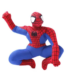 Dimpy Stuff Sitting Spider Man Soft Toy Red & Blue - Height 60 cm