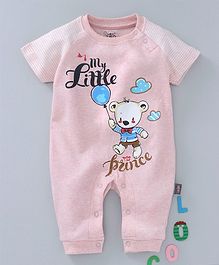 NOQ NOQ My Little Prince Print Short Sleeves Romper - Pink NOQ NOQ My Little Prince Print Short Sleeves Romper - Pink