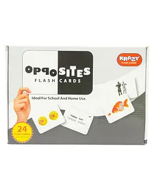Krazy Opposite 24 Flash Cards - Multi Color