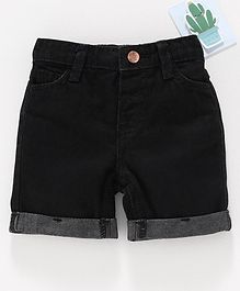 Fox Baby Denim Shorts - Black Fox Baby Denim Shorts - Black