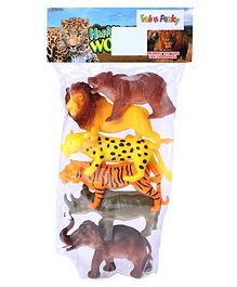 Forest Animal Figures Pack of 6 - Multicolor