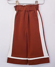 Aww Hunnie Side Striped Full Length Culottes With Side Pocket - Brown Aww Hunnie Side Striped Full Length Culottes With Side Pocket - Brown