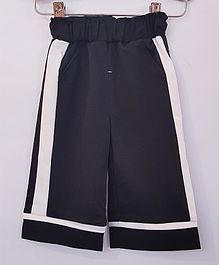 Aww Hunnie Side Striped Full Length Culottes With Side Pocket - Blue Aww Hunnie Side Striped Full Length Culottes With Side Pocket - Blue