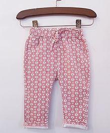 Aww Hunnie Flower Printed Full Length Bottom - Pink Aww Hunnie Flower Printed Full Length Bottom - Pink