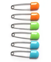 Rikang Safety Pin Multicolour - Pack of 6