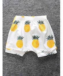 Little Palz Pineapple Print Elasticated Shorts - Yellow Little Palz Pineapple Print Elasticated Shorts - Yellow