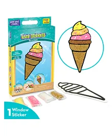 Imagi Make Fleximos Window Art Ice Cream Sticker - Multicolour