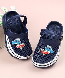 Disney Pixar Cars Clogs With Back Strap Character Patch - Navy Disney Pixar Cars Clogs With Back Strap Character Patch - Navy