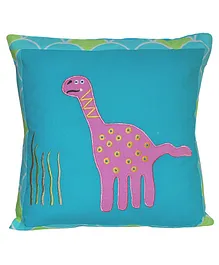 Abracadabra Cushion With Fillers Dino Patch - Green